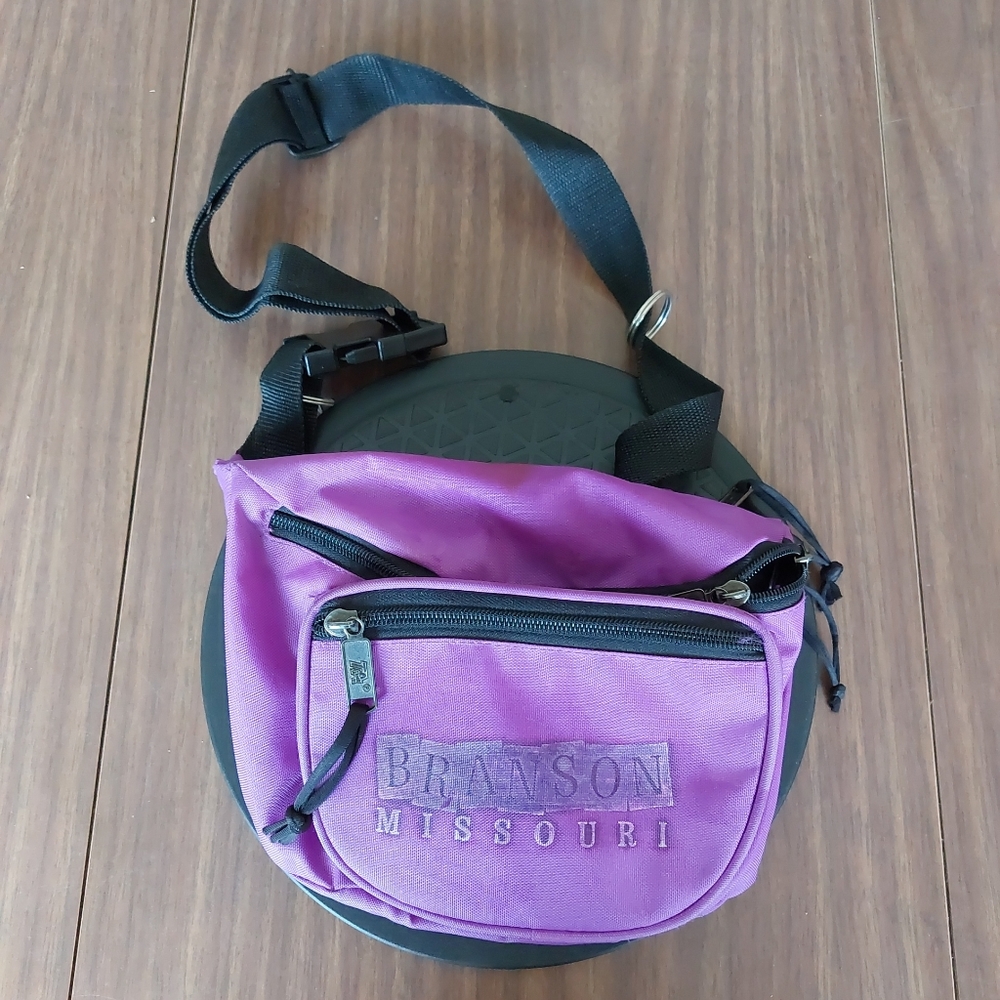 Branson Missouri Fanny Pack Purple 3 Pocket Adjustable Strap Country Music Theme